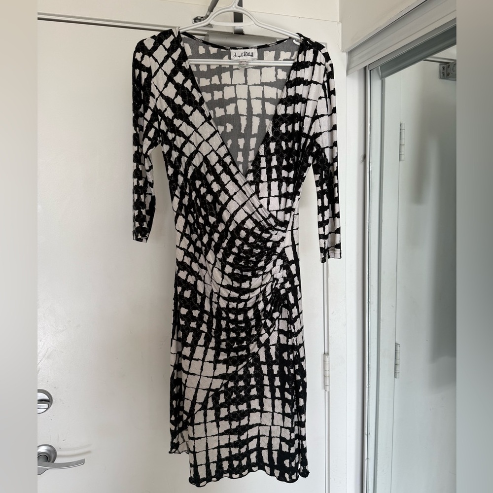 Joseph Ribkoff Faux Wrap Dress